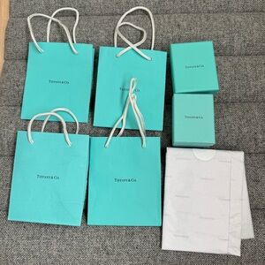 Tiffany & Co blue box and bags packaging